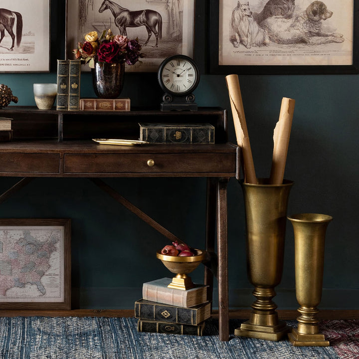 Cast Aluminum Classic Mantel Urn, 25"