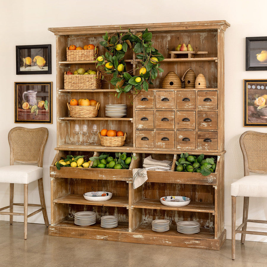 Old General Store Wooden Display Hutch