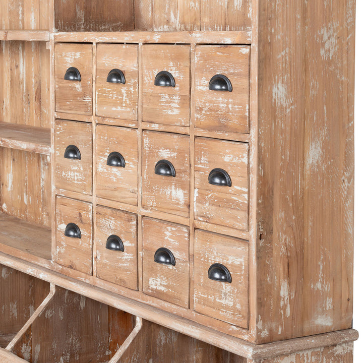 Old General Store Wooden Display Hutch