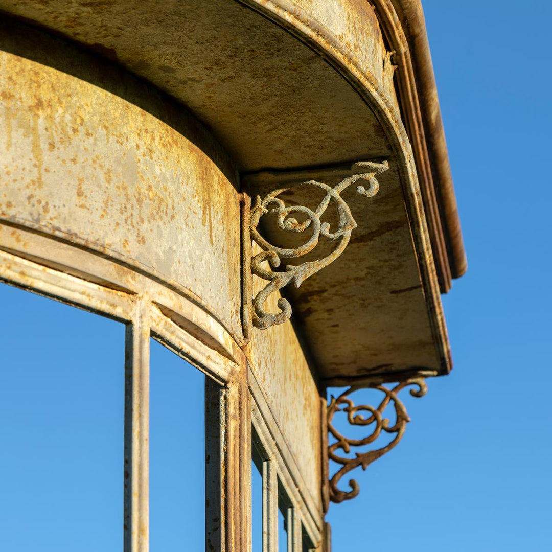 Aged Metal Conservatory Facade Framework