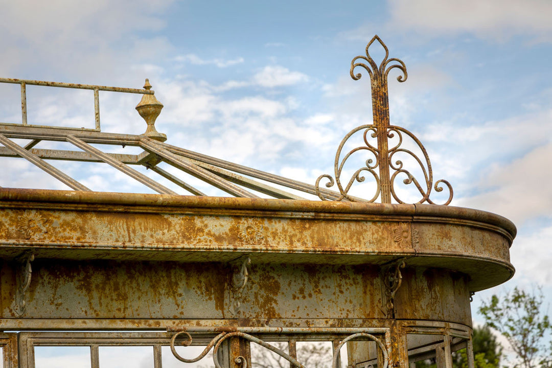 Aged Metal Conservatory Facade Framework