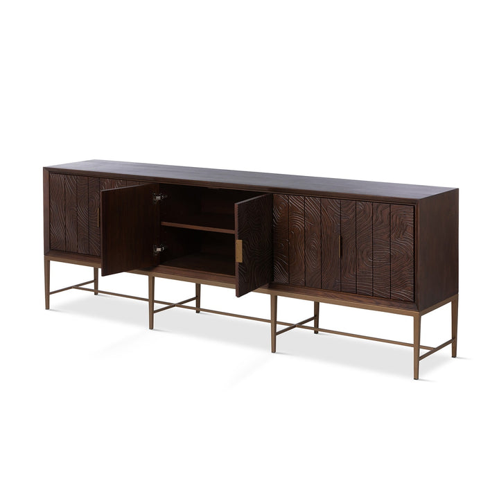 Addison Faux Bois Media Cabinet