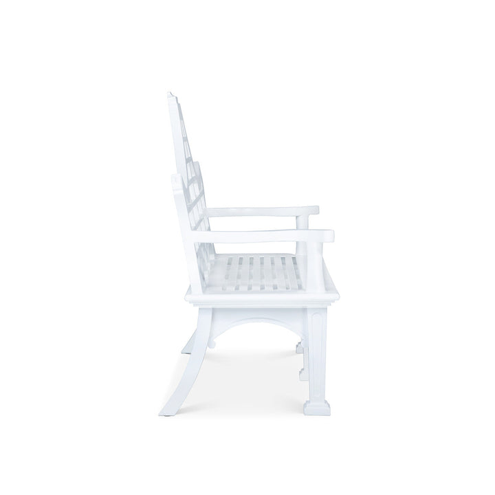 Bay Lake Garden Bench, Hydrangea White