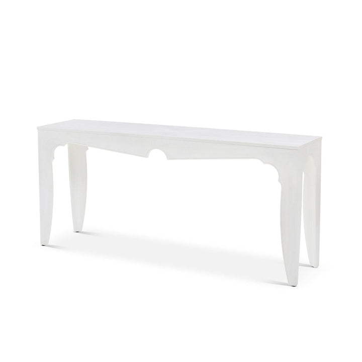 Island Manor Console  Table, Whitewash