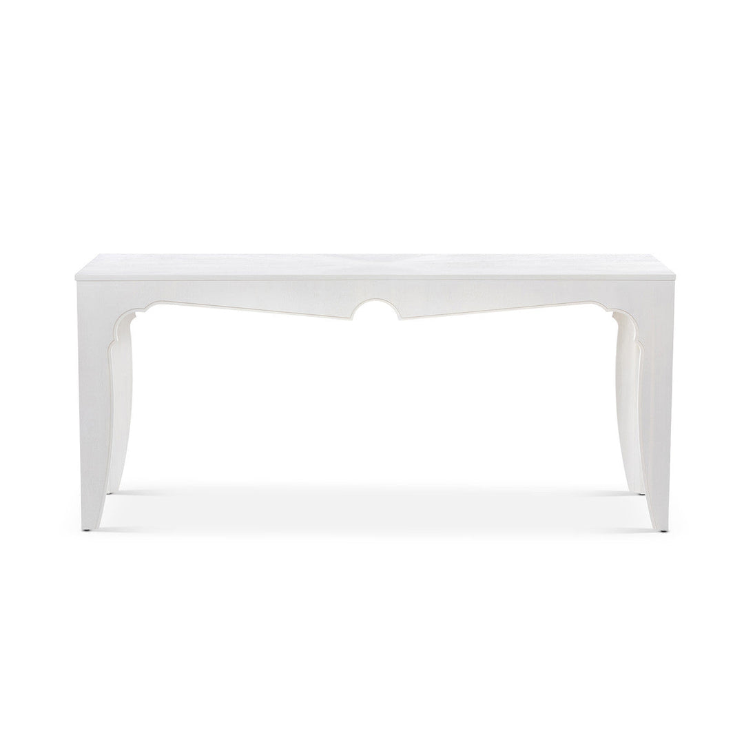 Island Manor Console  Table, Whitewash