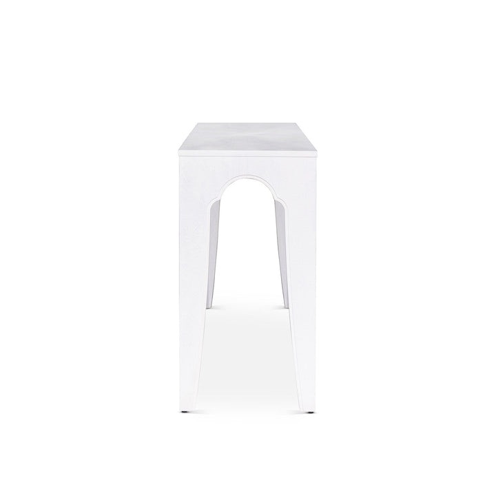 Island Manor Console  Table, Whitewash