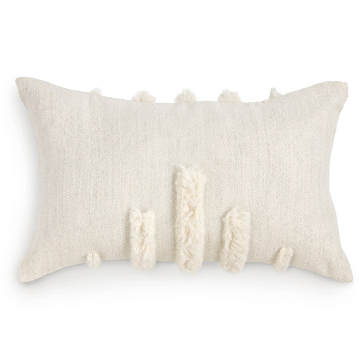 Texture Stripe Alpaca Wool Lumbar Pillow Cover