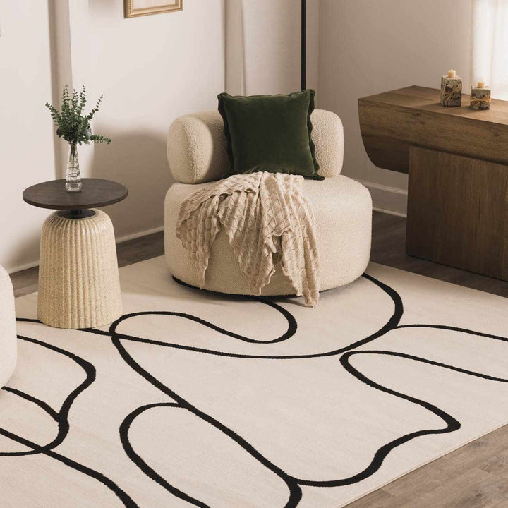 Eilir Modern Low Profile Boho Rug