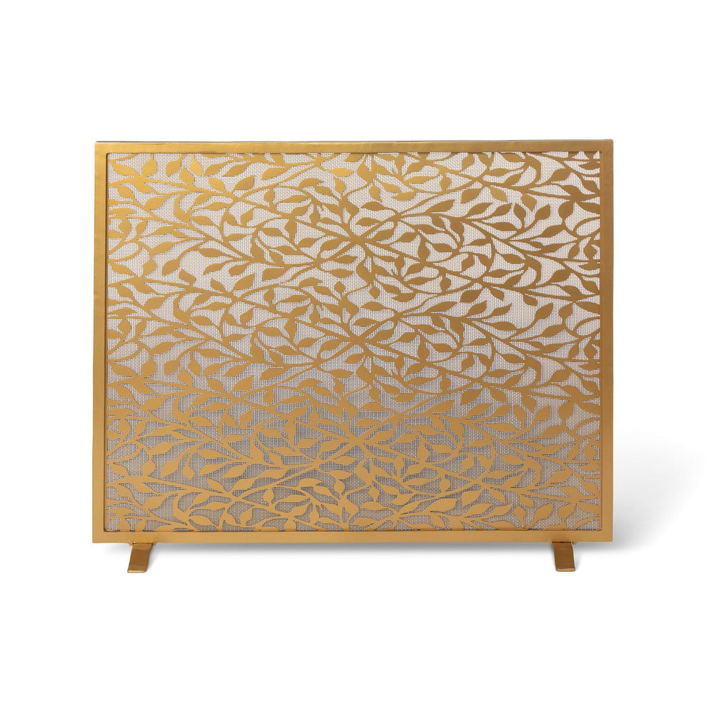 Floral Vine Pattern Fire Screen