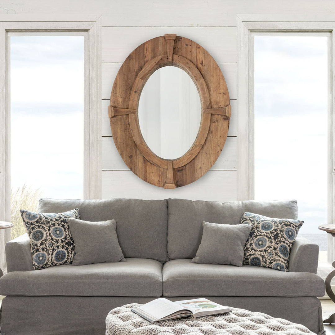 Oval Estate Window Frame Mirror