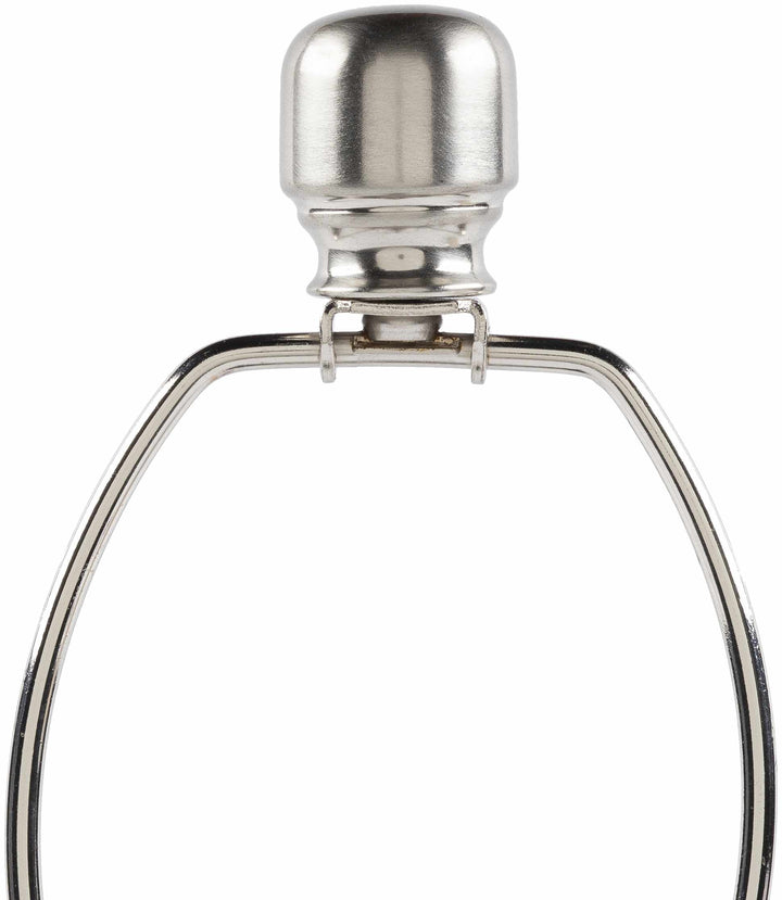 Metallic flask with a shiny cap on a white background

Enetai Glass White Table Lamp
