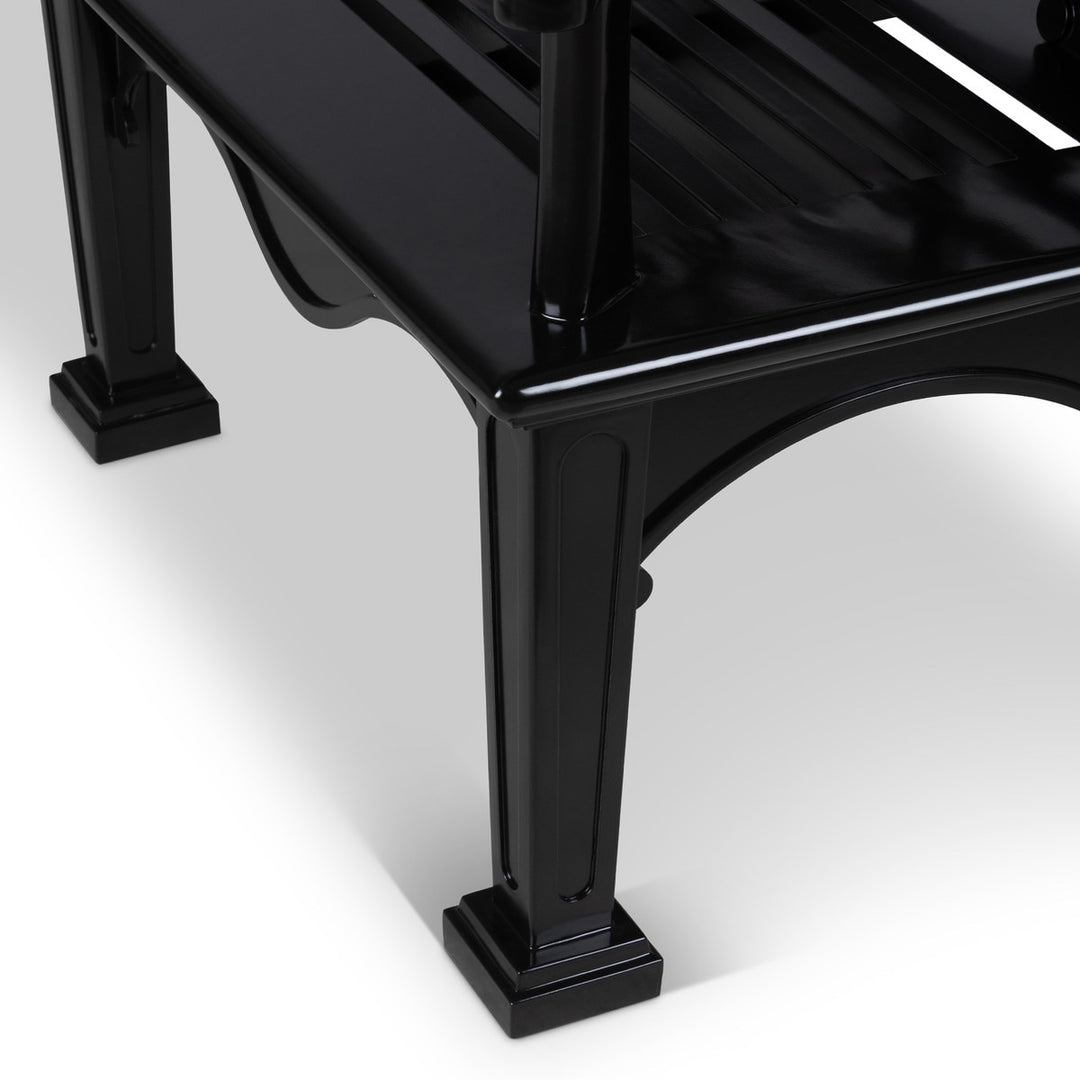 Bay Lake Garden Bench, Jet Black