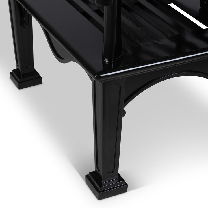 Bay Lake Garden Bench, Jet Black