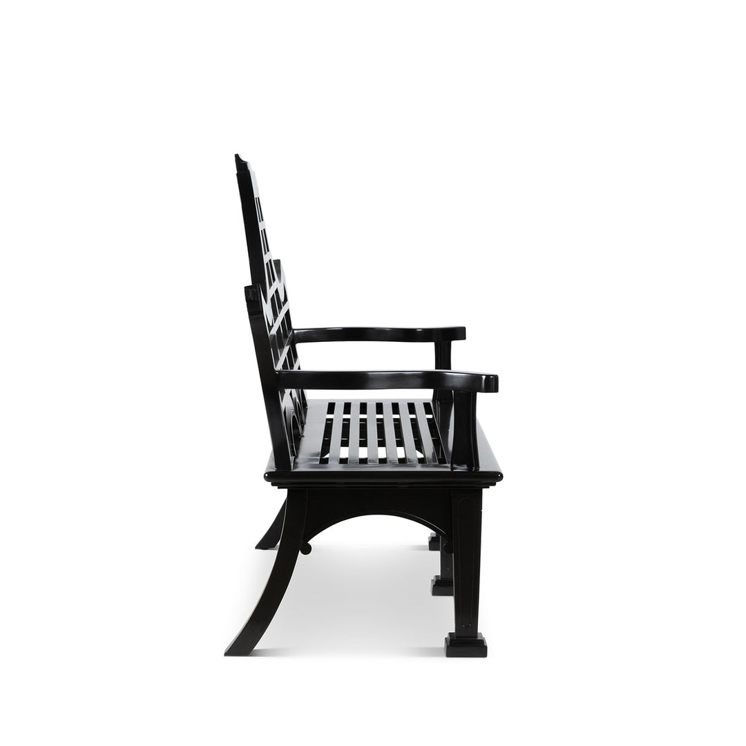 Bay Lake Garden Bench, Jet Black