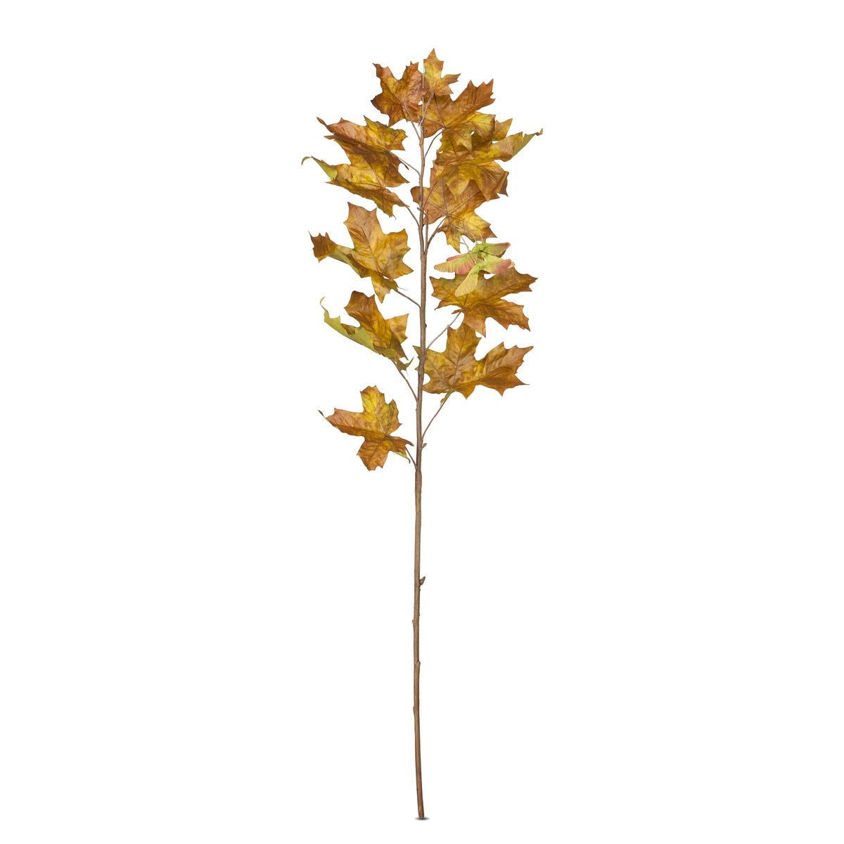 Crafted Autumn Leaves Stem Collection, Set of 12, 3 Assorted Colors