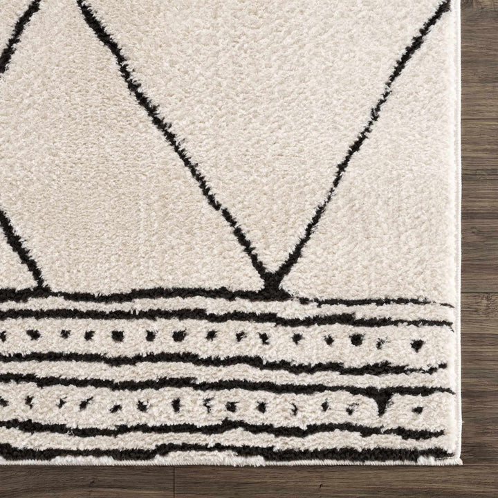 Keone Black & White Thick Rug
