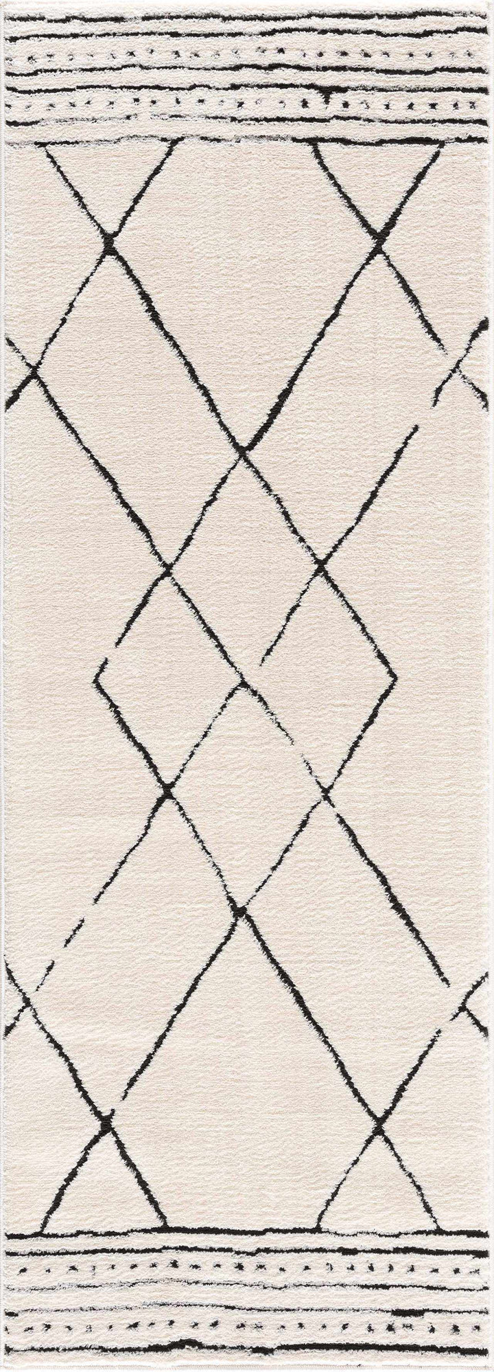 Keone Black & White Thick Rug