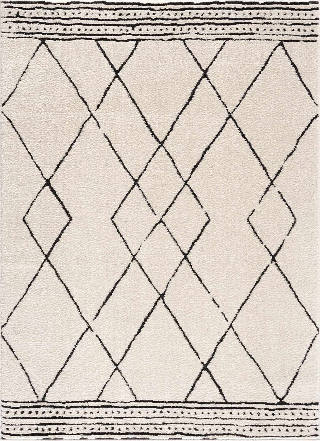 Keone Black & White Thick Rug