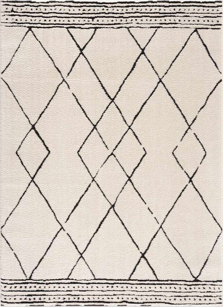 Keone Black & White Thick Rug