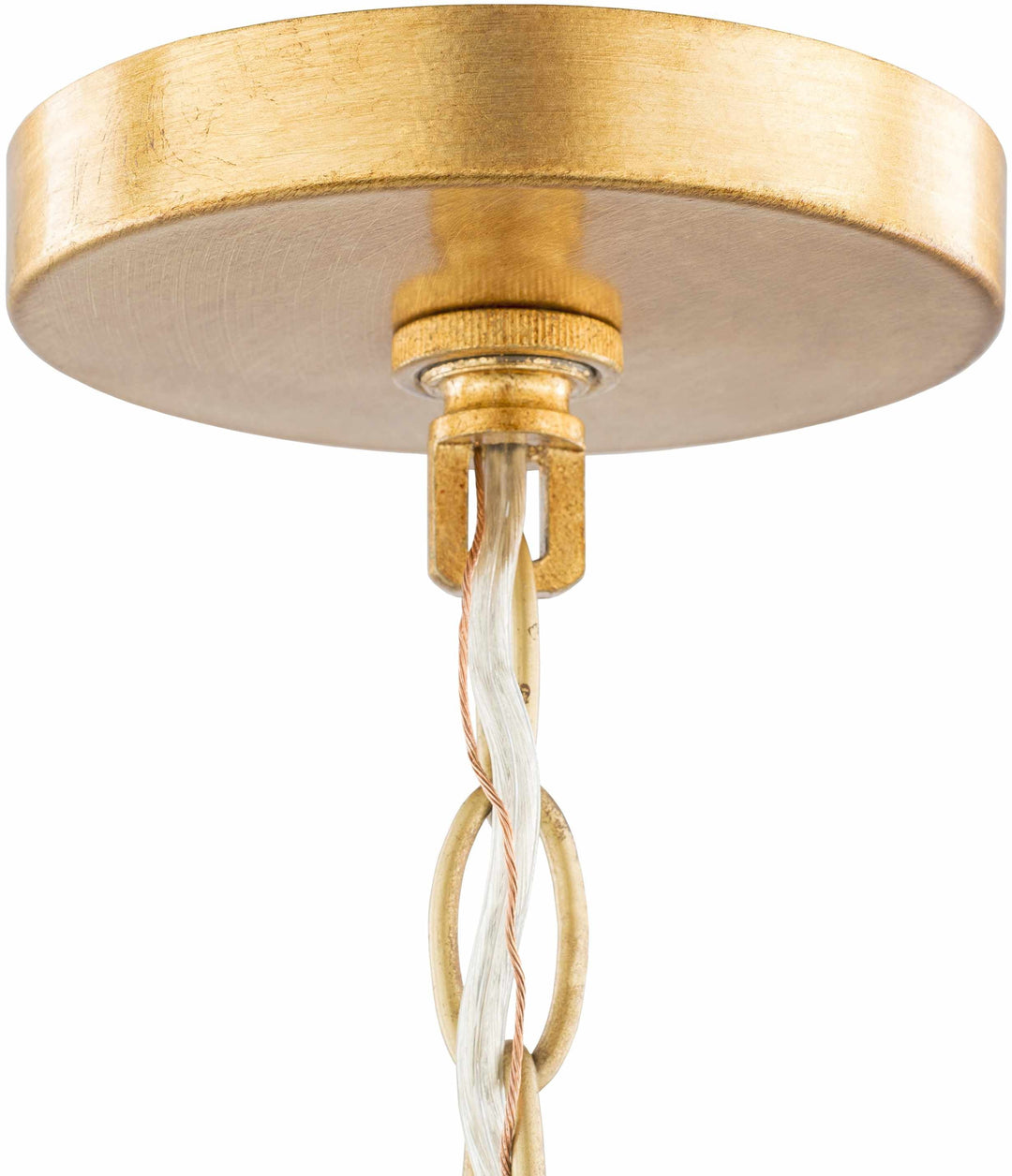 Close-up of a gold ceiling light fixture on a white background

Gassaway Ceiling Light