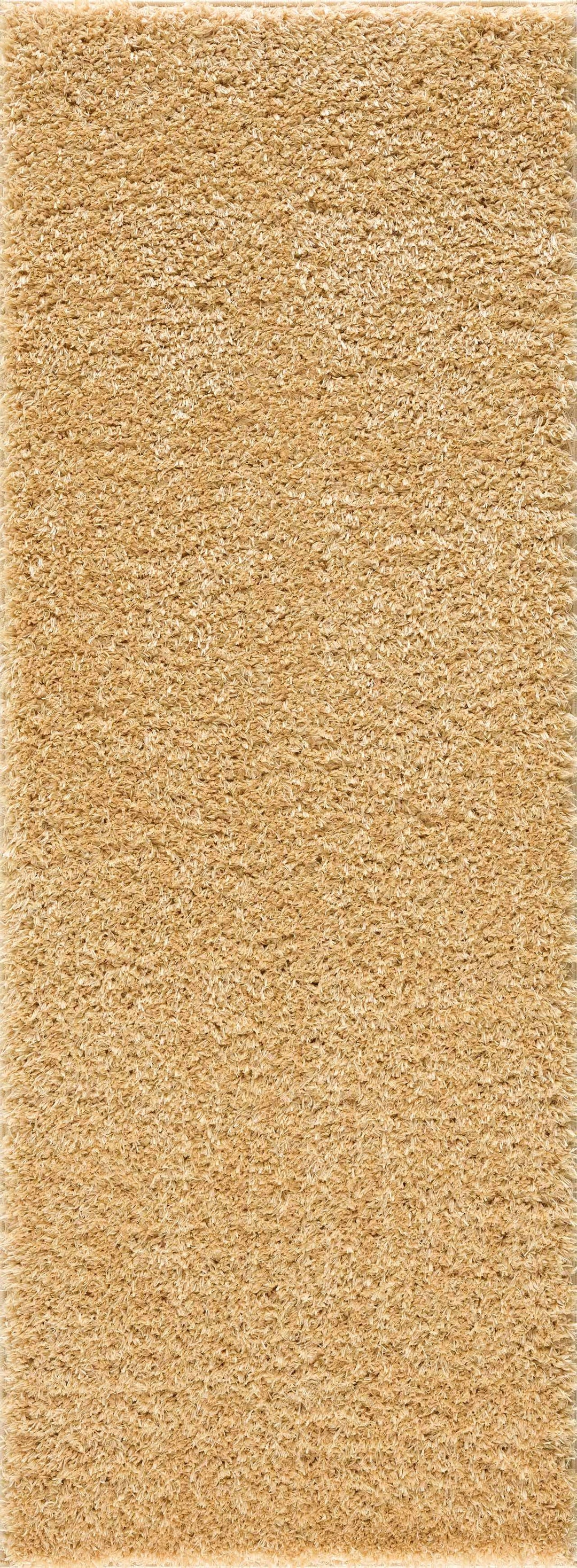 Faina Gold Yellow Washable Shag Rug