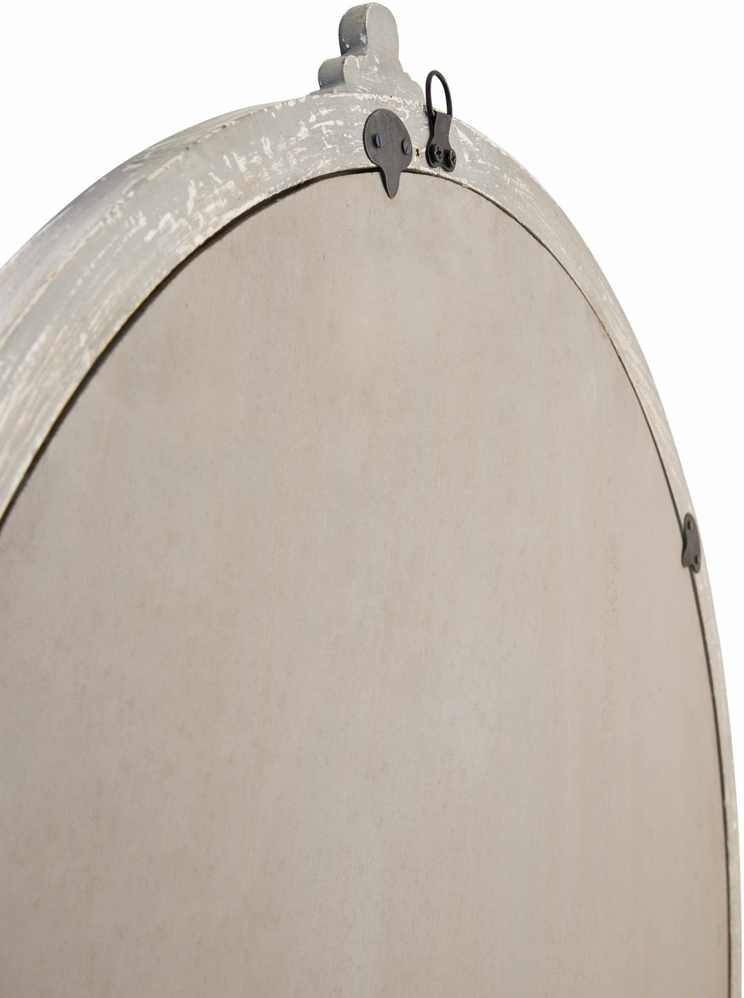Round mirror with a white frame on a white background

Kandersteg Gray Accent Mirror