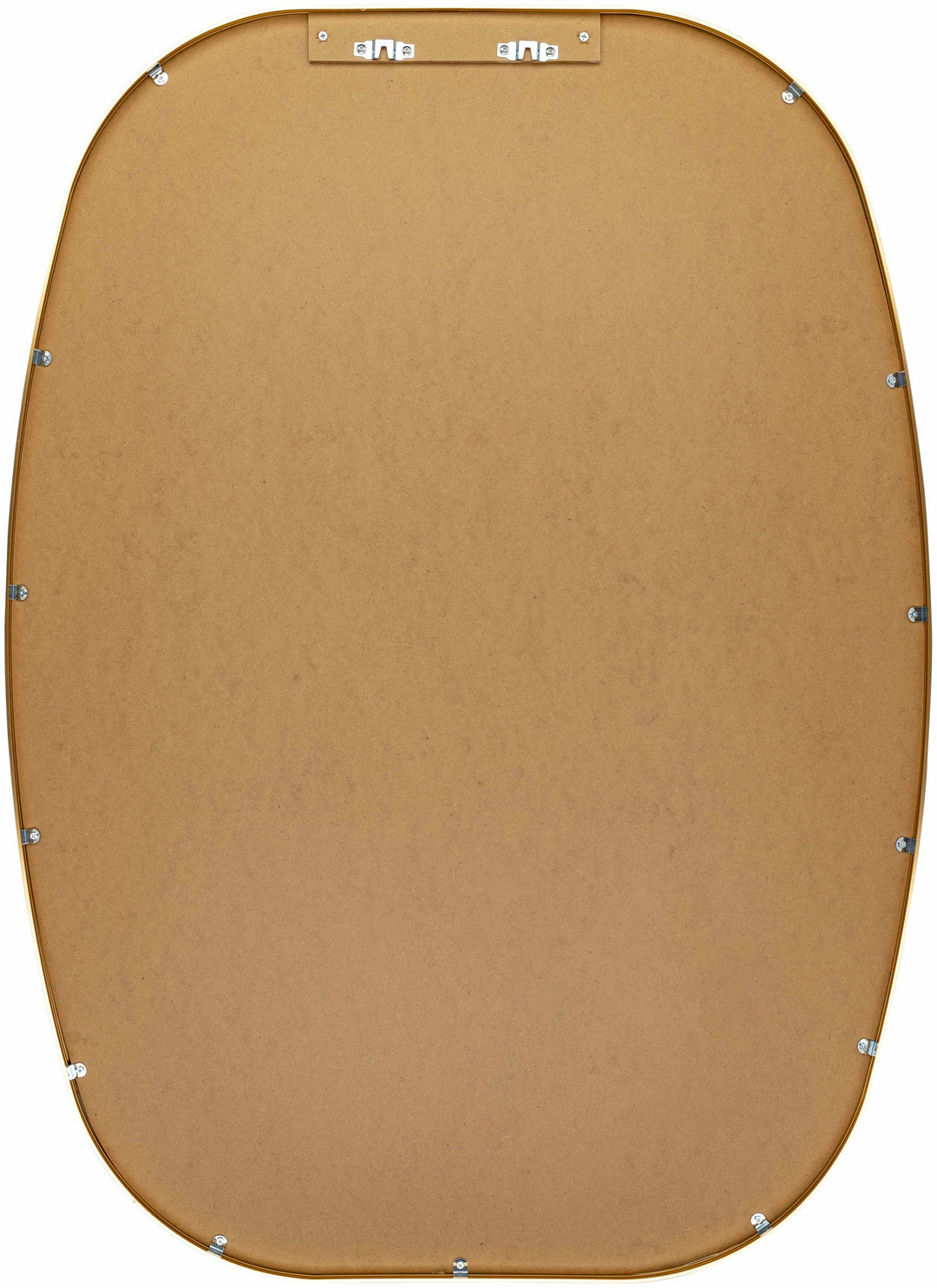 Brown fabric panel with metal grommets on a white background

Kopparberg Gold Frame Round Mirror
