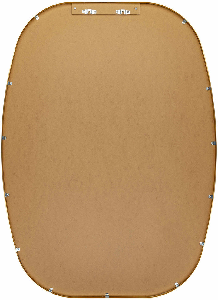 Brown fabric panel with metal grommets on a white background

Kopparberg Gold Frame Round Mirror