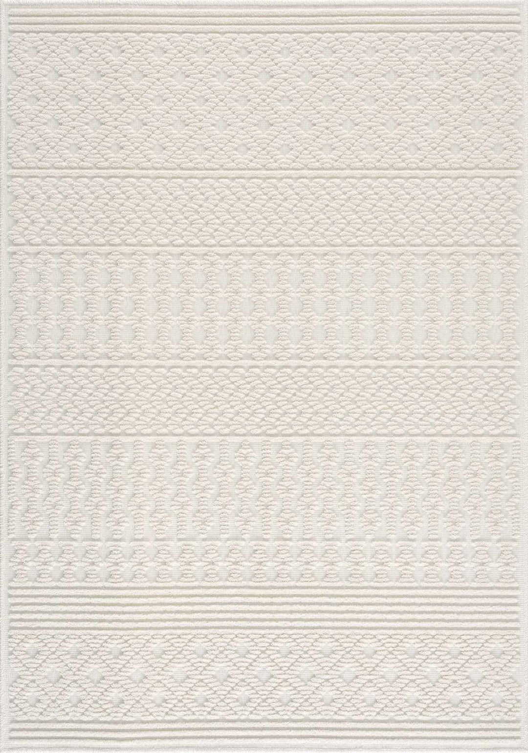 Drago White Washable Area Rug