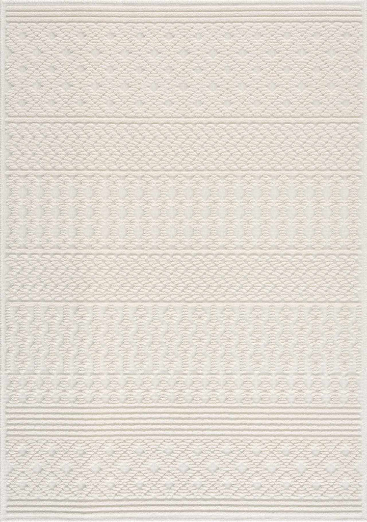 Drago White Washable Area Rug