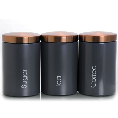 MegaChef Essential Kitchen Storage 3 Piece Sugar, Coffee and Tea
