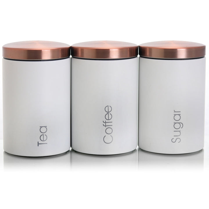 MegaChef Essential Kitchen Storage 3 Piece Sugar, Coffee and Tea