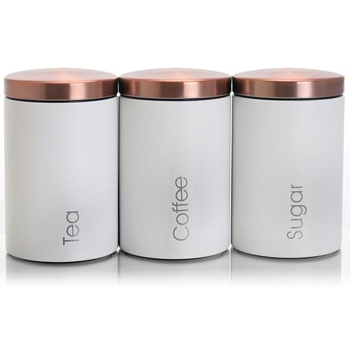 MegaChef Essential Kitchen Storage 3 Piece Sugar, Coffee and Tea