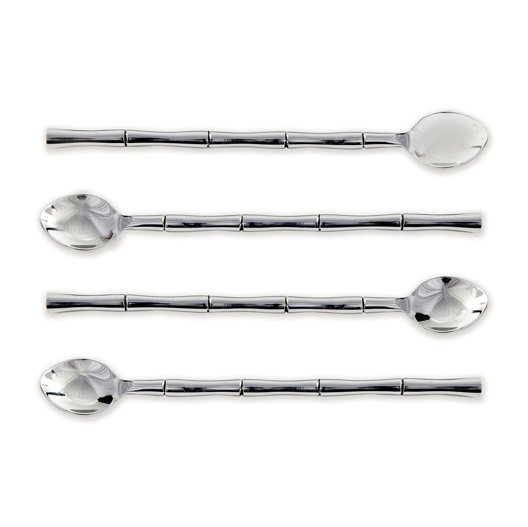 GROVE STIRRING SPOONS, SET OF 4 - Stainless Steel