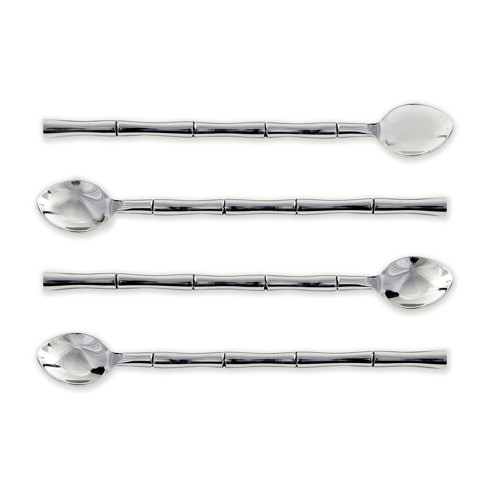GROVE STIRRING SPOONS, SET OF 4 - Stainless Steel