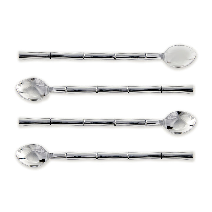 GROVE STIRRING SPOONS, SET OF 4 - Stainless Steel