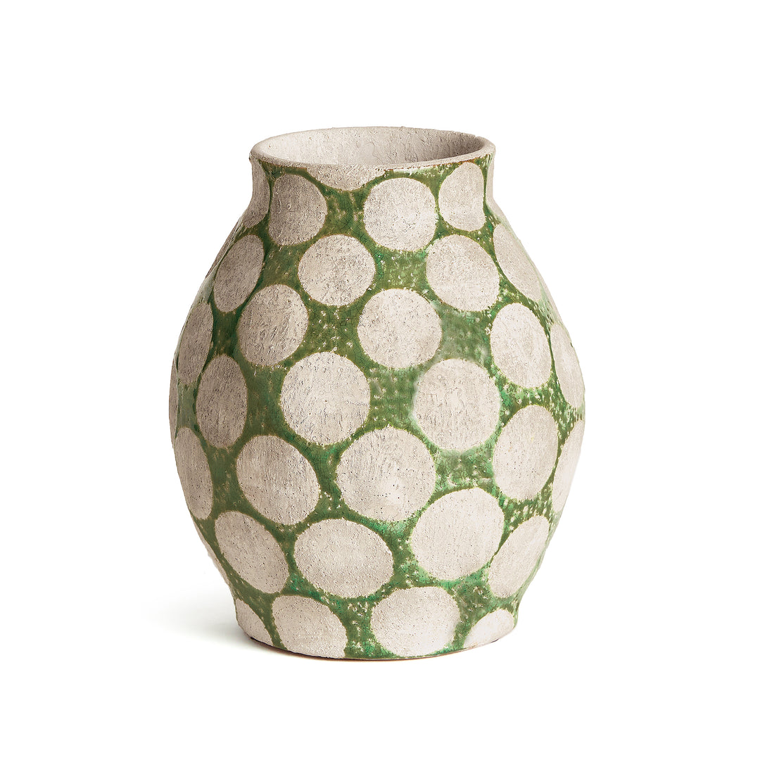 KILEY VASE SMALL - Green / Light Gray