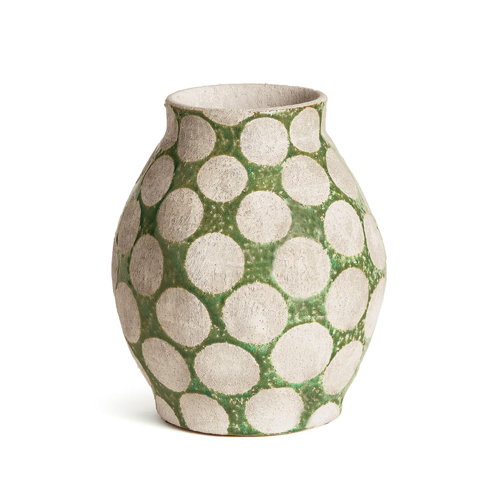 KILEY VASE SMALL - Green / Light Gray