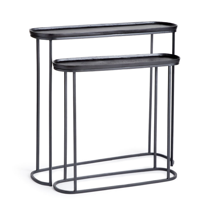 ZIVA CONSOLE TABLES, SET OF 2 - Black