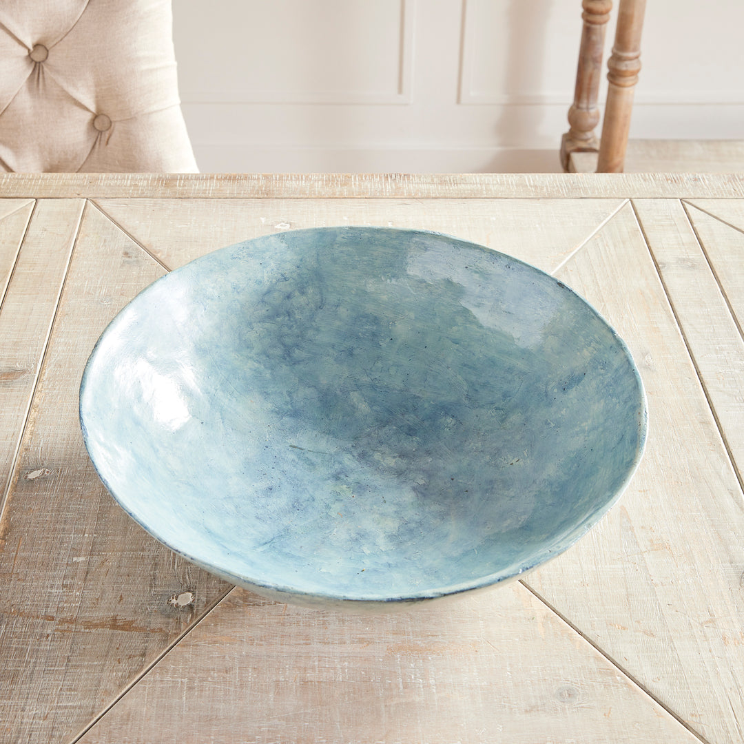 FERNSCAPE DECORATIVE BOWL - Dusty Blue