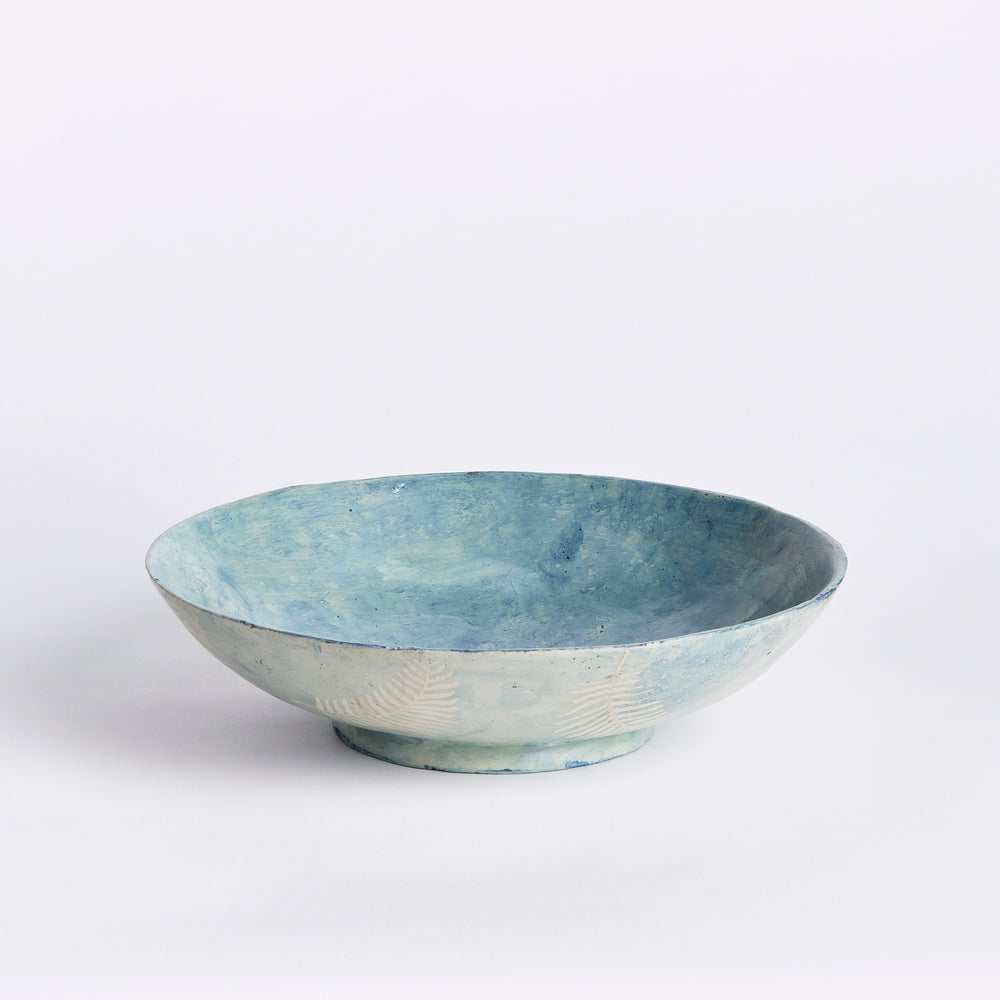 FERNSCAPE DECORATIVE BOWL - Dusty Blue