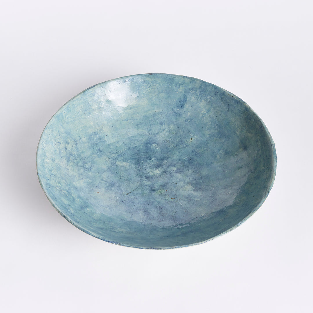 FERNSCAPE DECORATIVE BOWL - Dusty Blue