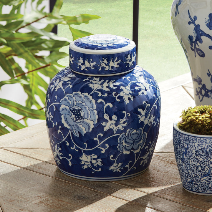 BARCLAY BUTERA DYNASTY LOTUS LIDDED JAR