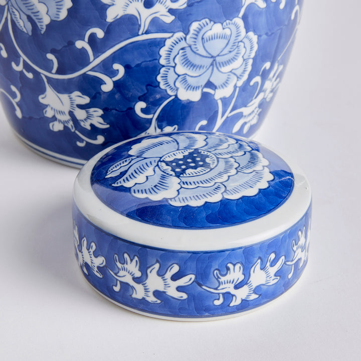 BARCLAY BUTERA DYNASTY LOTUS LIDDED JAR