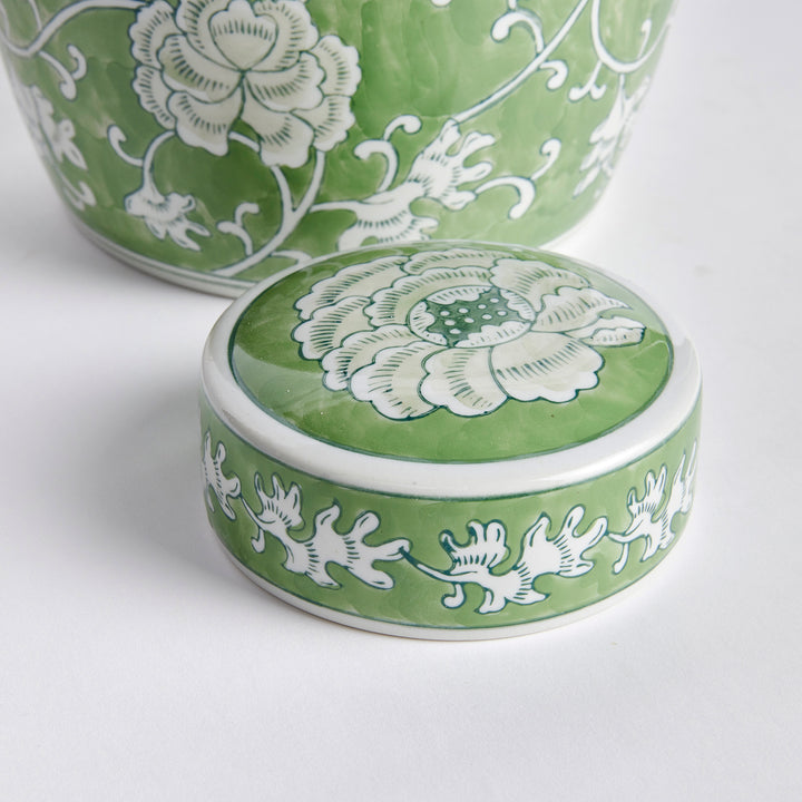 IMPERIAL LOTUS LIDDED JAR