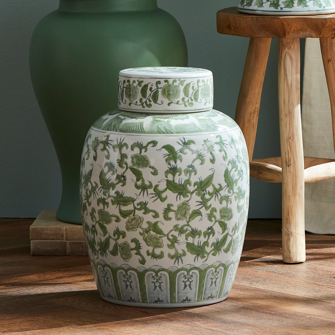IMPERIAL BLOSSOM LIDDED JAR