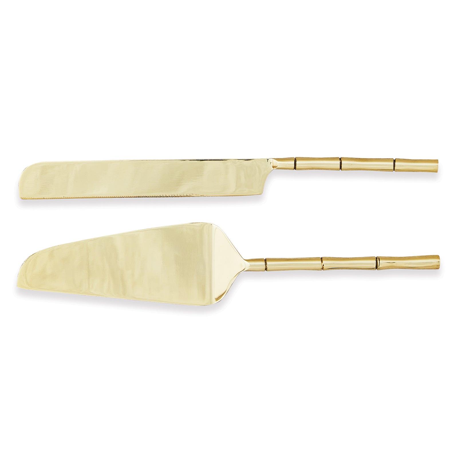 GROVE DESSERT SERVERS, SET OF 2 - Champagne Gold