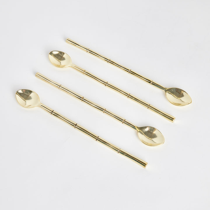 GROVE STIRRING SPOONS, SET OF 4 - Champagne Gold