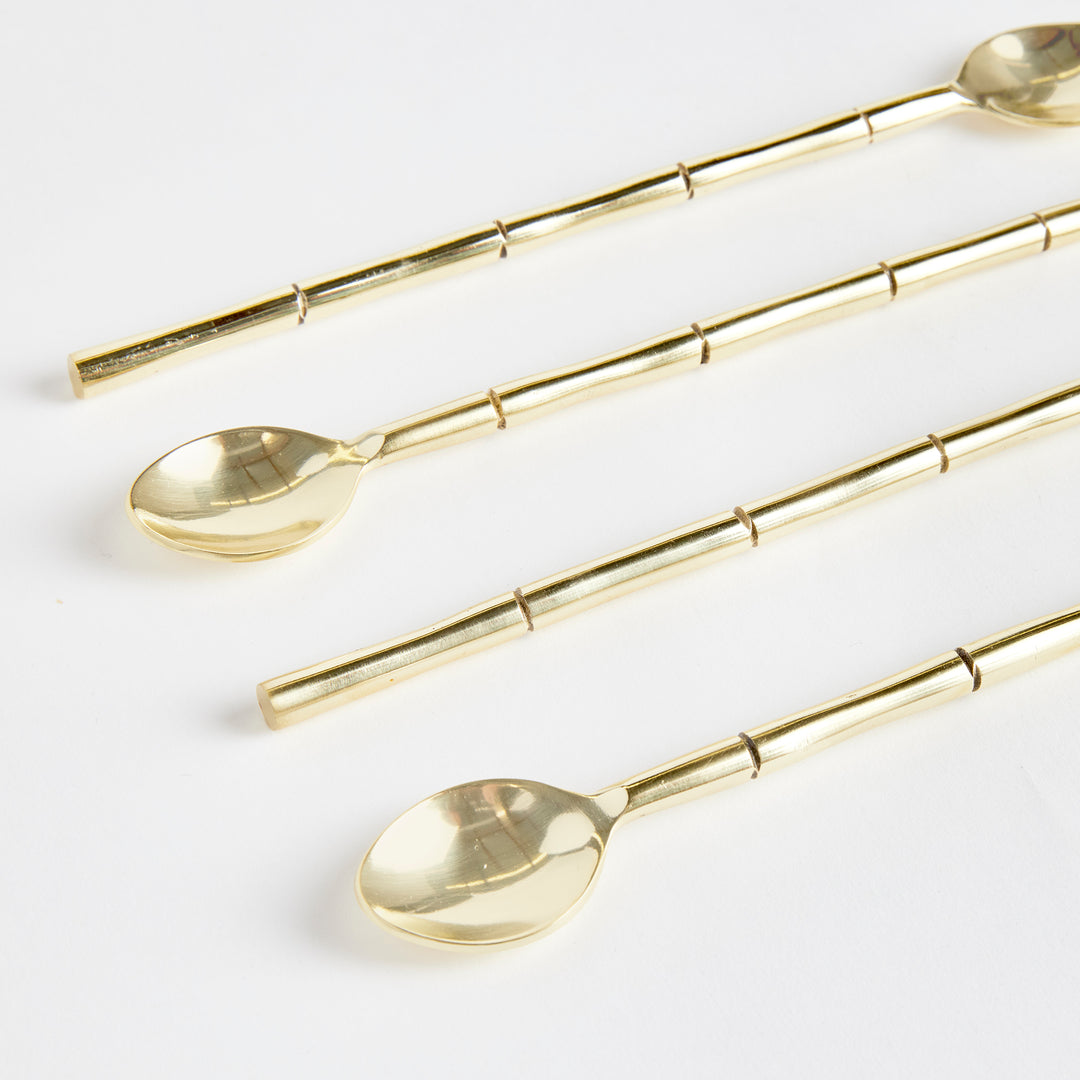 GROVE STIRRING SPOONS, SET OF 4 - Champagne Gold