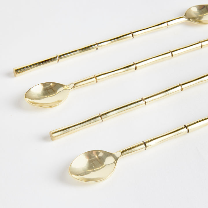 GROVE STIRRING SPOONS, SET OF 4 - Champagne Gold